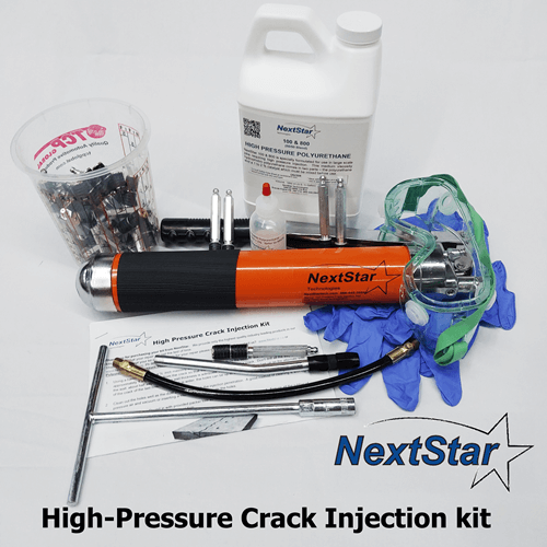 Crack Pac Injection Kit High Pressure DIY Foundation Crack Injection Repair kit